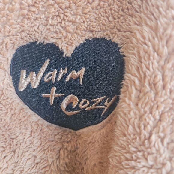 Zoe + Liv Brown Warm & Cozy Plush Teddy Sweater Size Small - Picture 7 of 9
